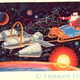 Illustration for article titled Space-Themed Soviet Postcards Are a Cosmic Delight